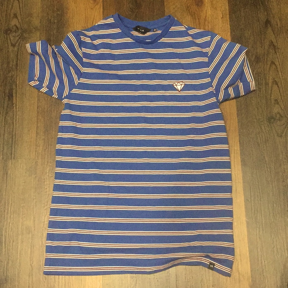 Striped Blue and White Shirt